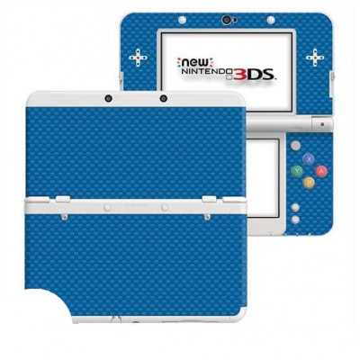 Carbon Blauw New Nintendo 3DS Skin - 1 Carbon Blauw New Nintendo 3DS Skin - 1
