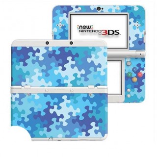 Puzzel Blauw New Nintendo 3DS Skin - 1
