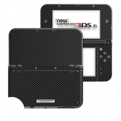 Carbon Zwart New Nintendo 3DS XL Skin - 1 Carbon Zwart New Nintendo 3DS XL Skin - 1