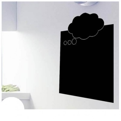 Gedachtewolkje lijst krijtbord sticker basis - 1