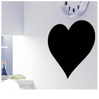 Hart krijtbord sticker basis - 1