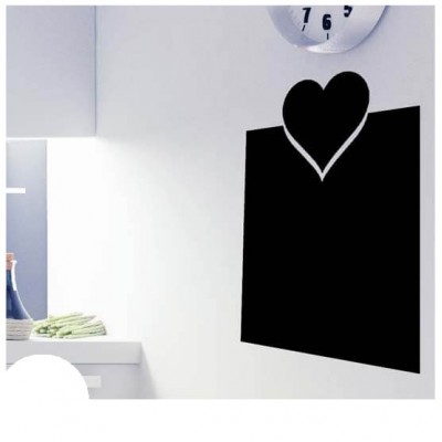 Hart lijst krijtbord sticker basis - 1