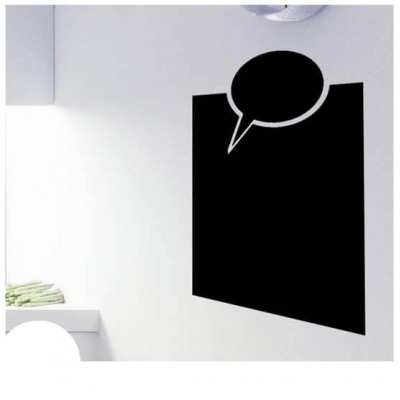 Praatwolkje lijst krijtbord sticker basis - 1