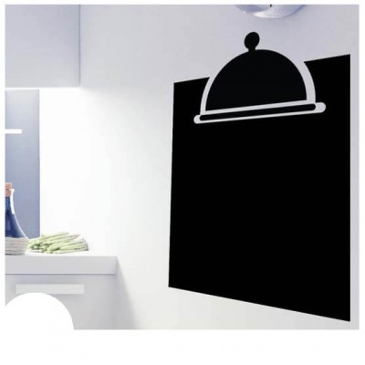 Dienblad lijst krijtbord sticker food - 1