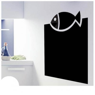 Vis lijst krijtbord sticker food - 1