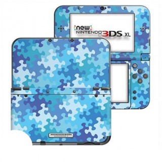 Puzzel Blauw New Nintendo 3DS XL Skin - 1