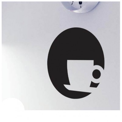 Koffiekopje krijtbord sticker huishoudelijk - 1