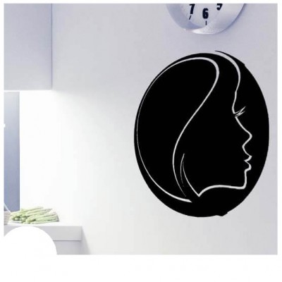 Hoofd model krijtbord sticker verzorging - 1 Hoofd model krijtbord sticker verzorging - 1