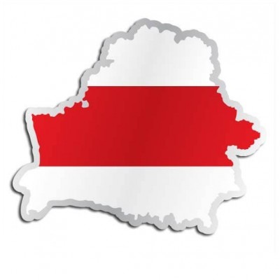 Landensticker Wit Rusland - 1 Landensticker Wit Rusland - 1