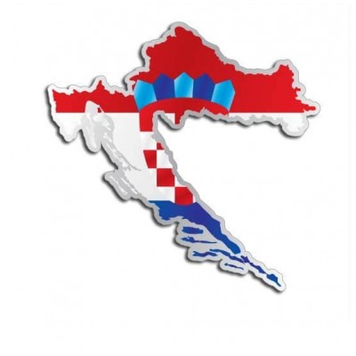 Landensticker Kroatië - 1 Landensticker Kroatië - 1