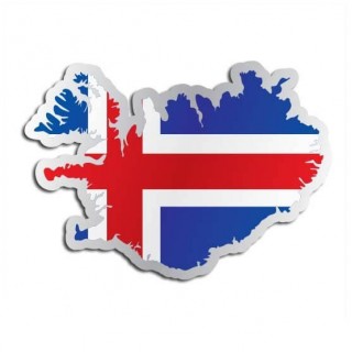 Landensticker IJsland - 1