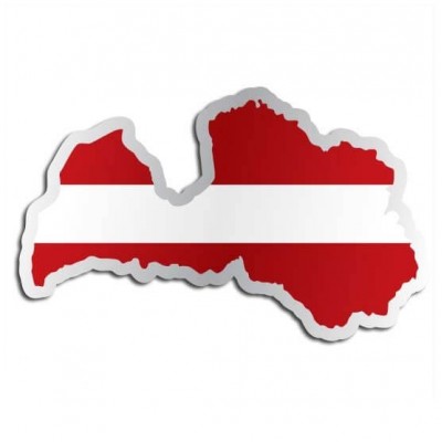 Landensticker Letland - 1