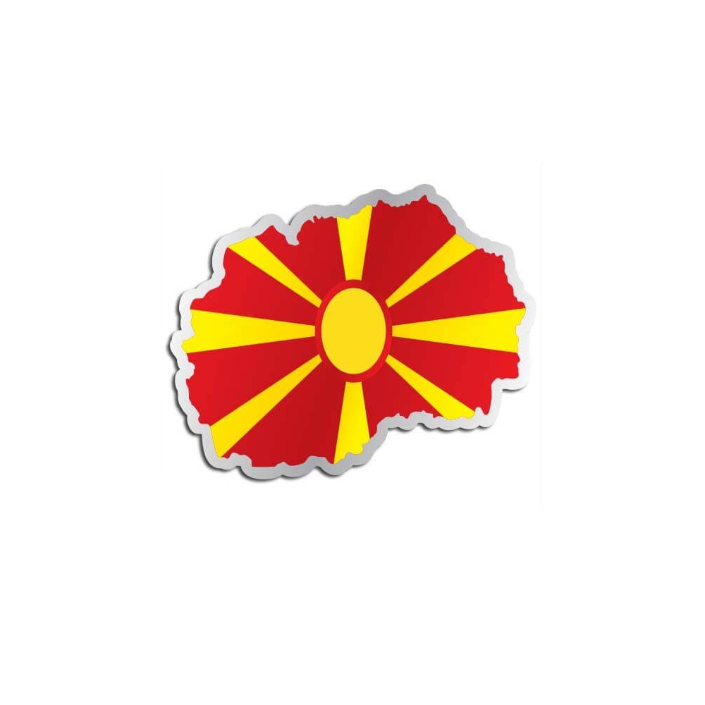 Landensticker Macedonië - 1