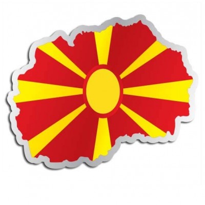 Landensticker Macedonië - 1