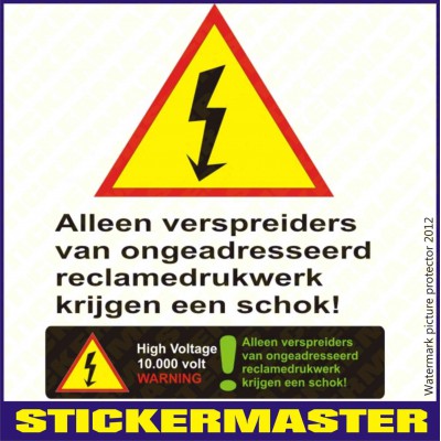 Sticker brievenbus funny - 2