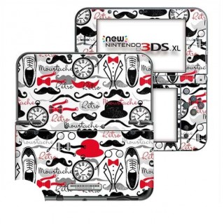 Retro Moustache New Nintendo 3DS XL Skin - 1