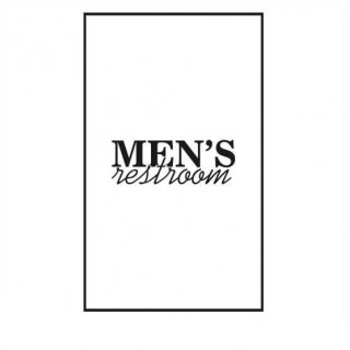 Toilet sticker men's restroom - 1