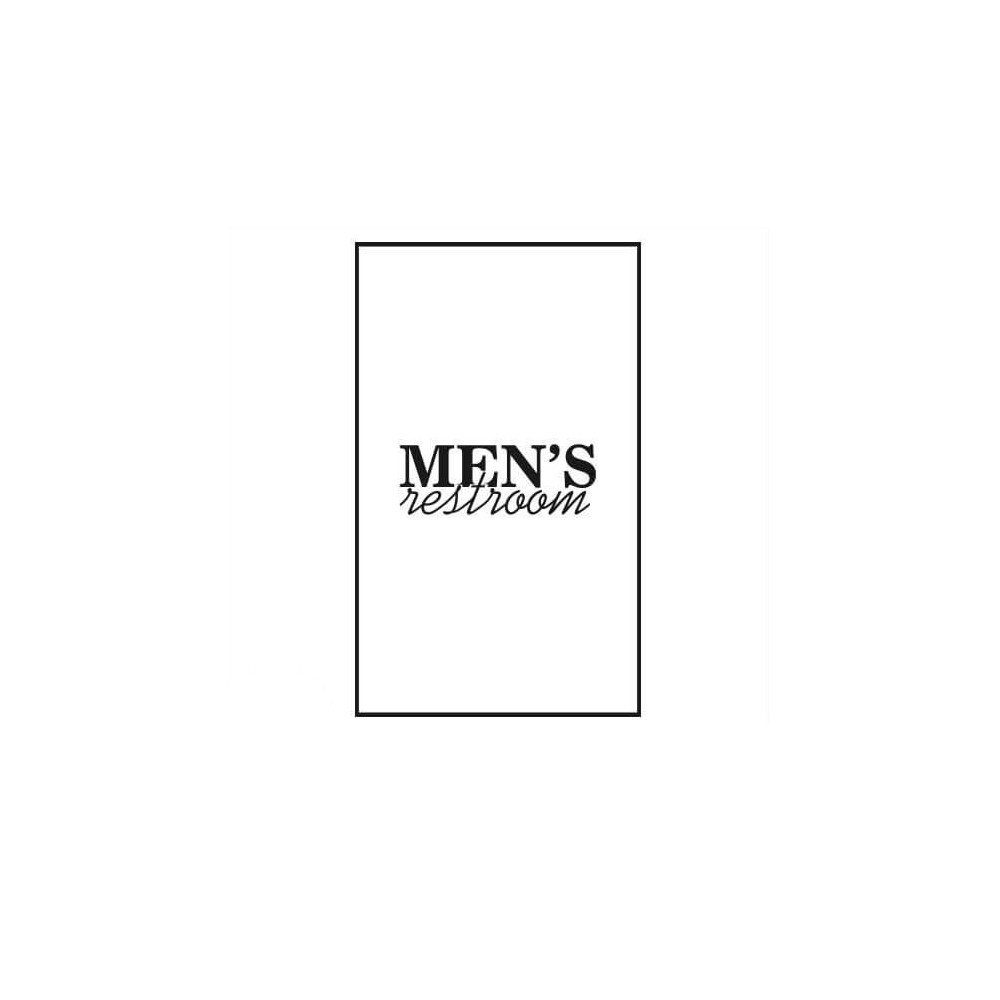 Toilet sticker men's restroom - 1