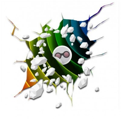 Vloersticker gat met eigen afbeelding - 1