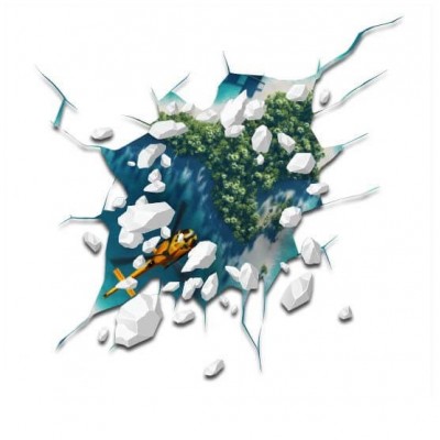 Vloersticker gat eiland - 1