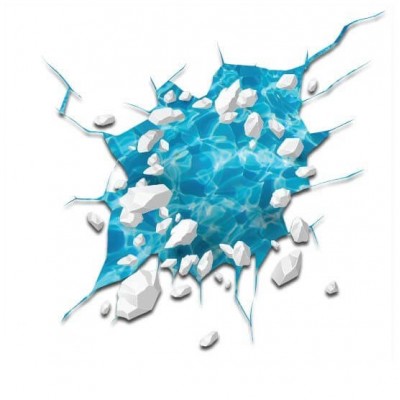 Vloersticker gat water - 1