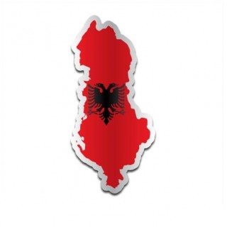 Landensticker Albanië - 1