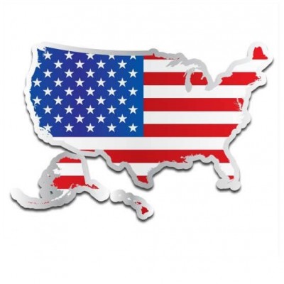 Landensticker Verenigde Staten - 1