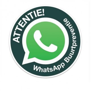 WhatsApp-Nachbarschaftswache-Schild runder Aufkleber – 1