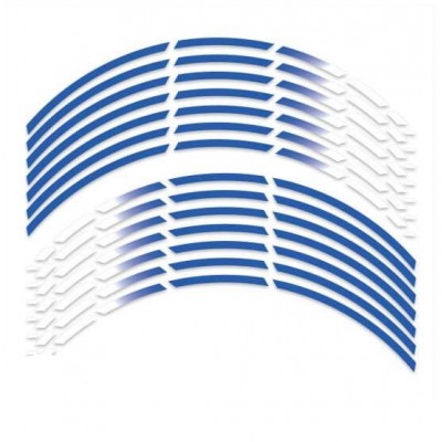 Gradient blauw rimstriping motor - 2