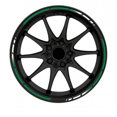 Gradient groen rimstriping motor - 1