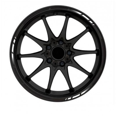 Gradient zwart rimstriping motor - 1