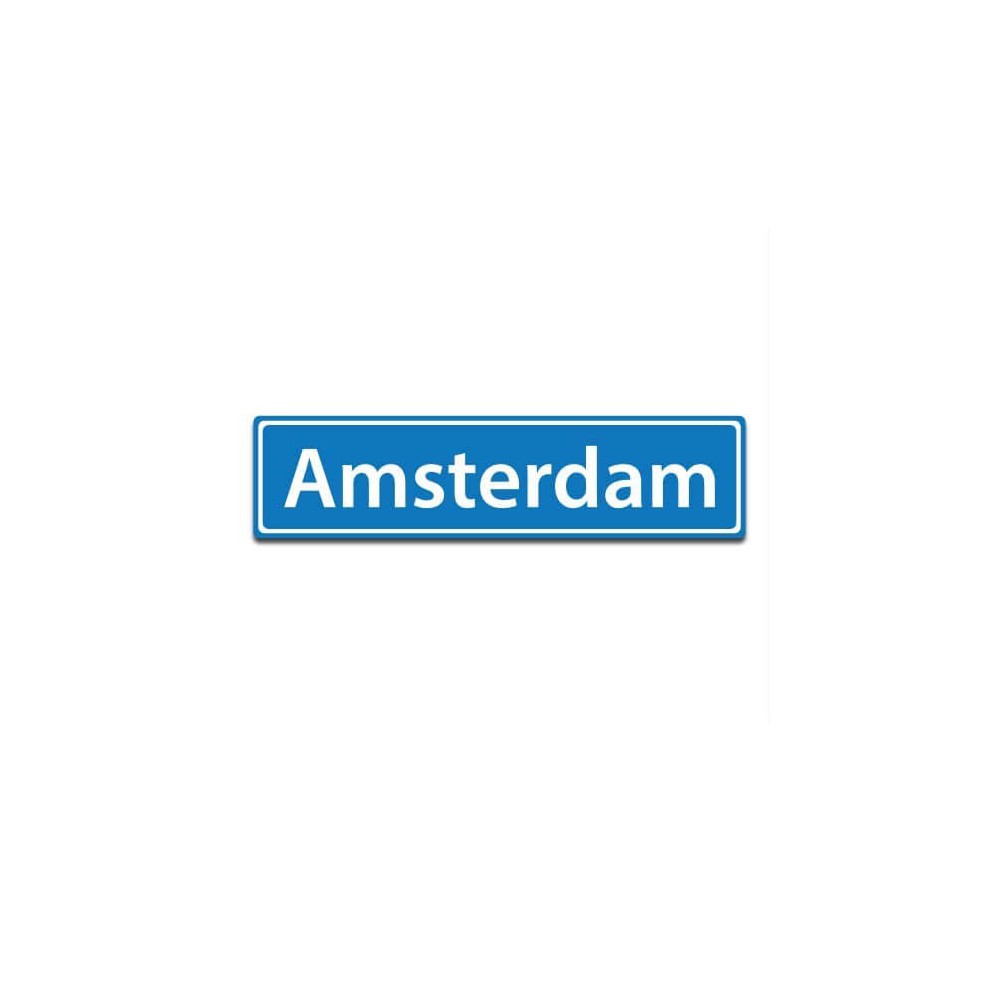 Plaatsnaam sticker Amsterdam - 1