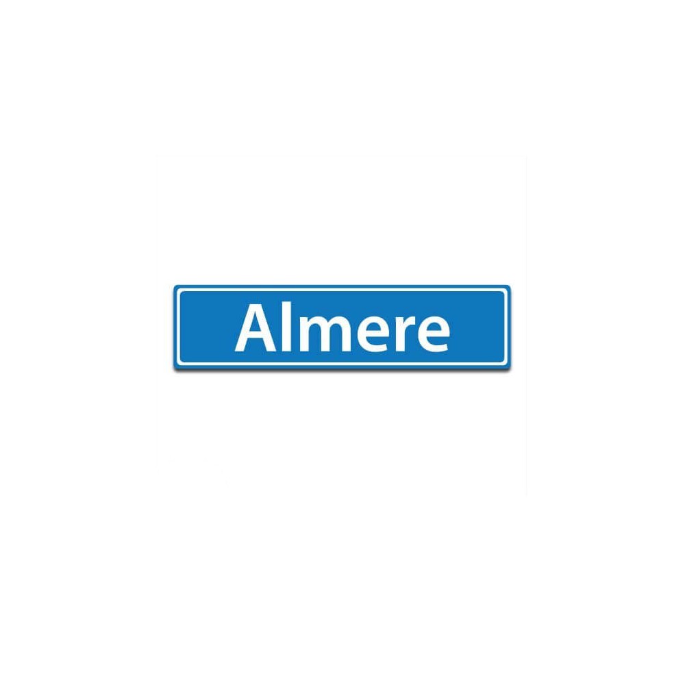 Ortsaufkleber Almere - 1