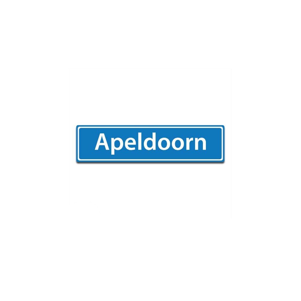 Plaatsnaam sticker Apeldoorn - 1