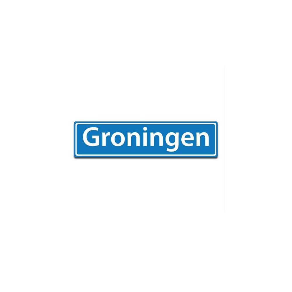 Plaatsnaam sticker Groningen - 1