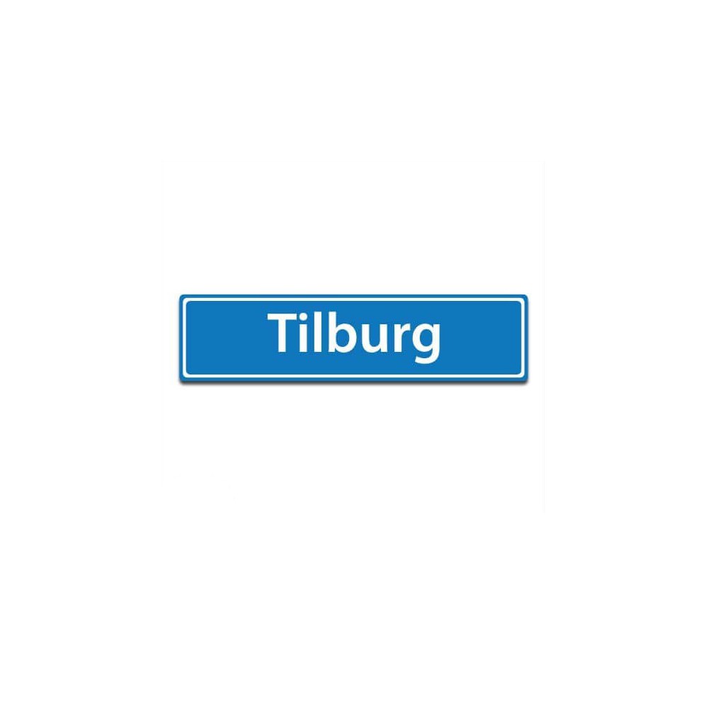 Plaatsnaam sticker Tilburg - 1