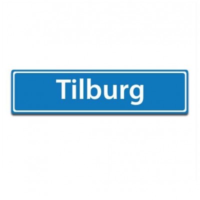 Plaatsnaam sticker Tilburg - 1