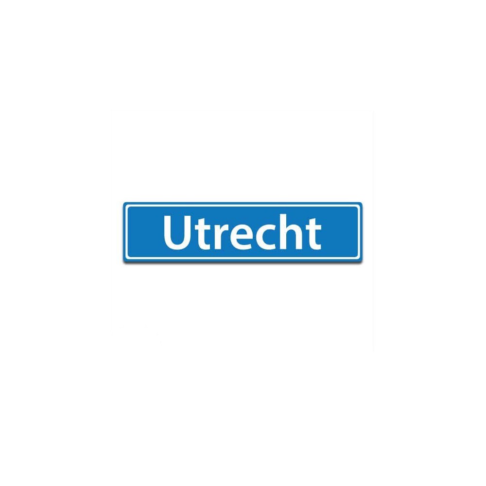 Plaatsnaam sticker Utrecht - 1