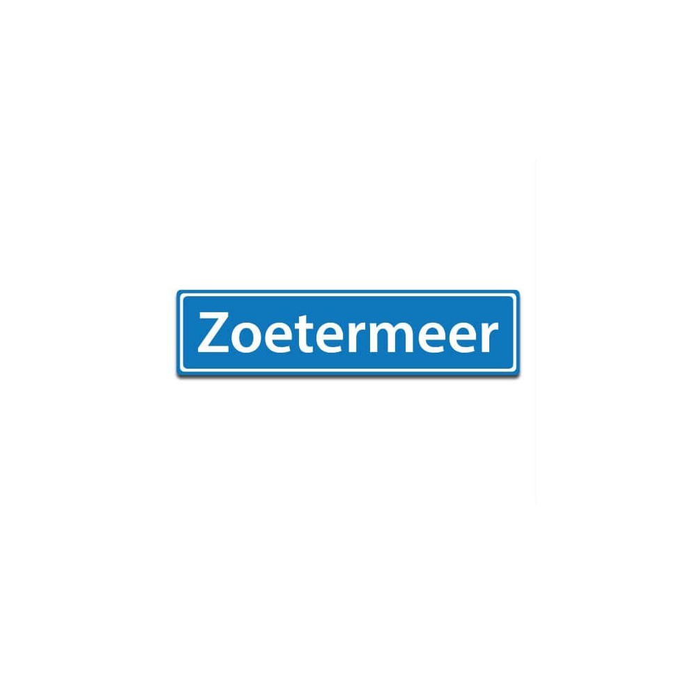 Plaatsnaam sticker Zoetermeer - 1