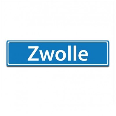 Plaatsnaam sticker Zwolle - 1
