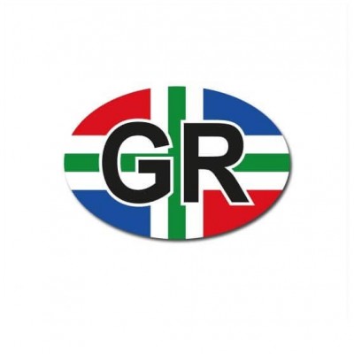 Groningen auto provincie sticker - 1