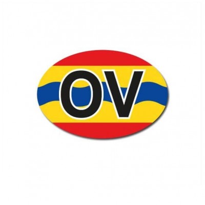 Overijssel auto provincie sticker - 1