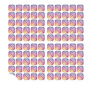 Instagram logo 2 x 2 cm 100 stuks - 1