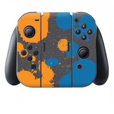 Splat Orange Blue Switch Joy-Con + Grip Skin - 1