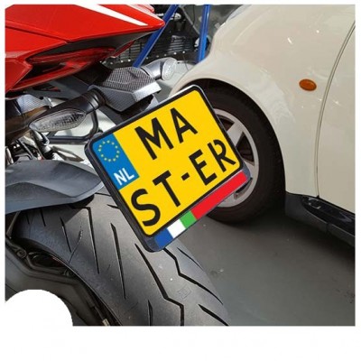 Vlag Zuid-Molukken Kenteken Sticker Motor - 1