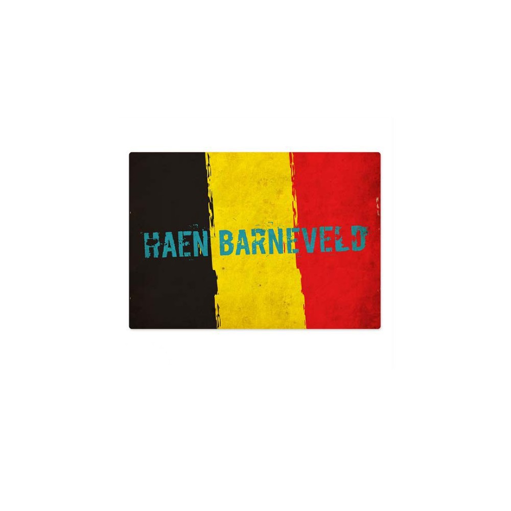Eigener Name Grunge-Flagge Belgien Kofferaufkleber - 3
