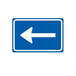 C04-L eenrichtingsweg links verkeersbord sticker - 1