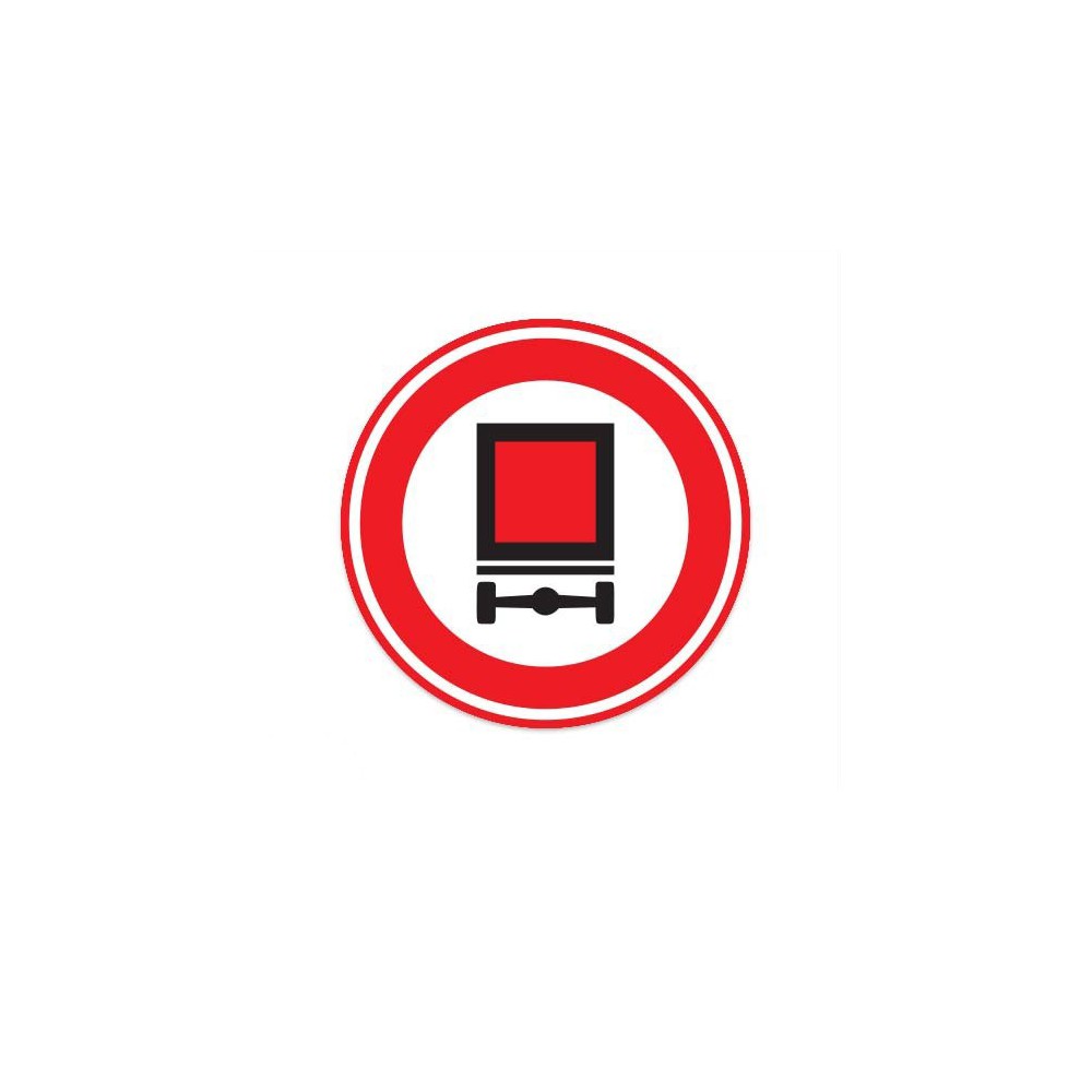 C22 Gesloten voertuigen gevaarlijke stoffen verkeersbord sticker - 1