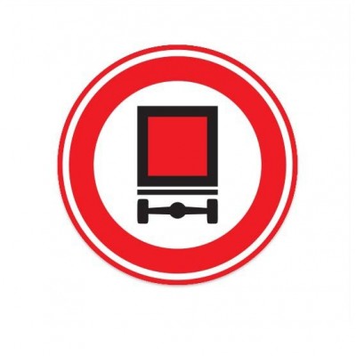 C22 Gesloten voertuigen gevaarlijke stoffen verkeersbord sticker - 1