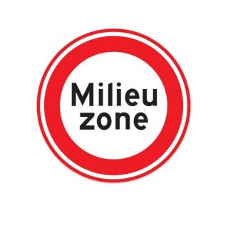 C22A Milieu Zone verkeersbord sticker - 1